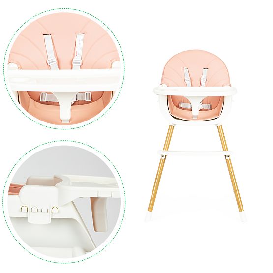Chaise de salle à manger Molly 2in1 - saumon