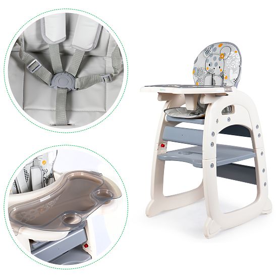 Chaise de salle à manger Mouse 2in1 - gris