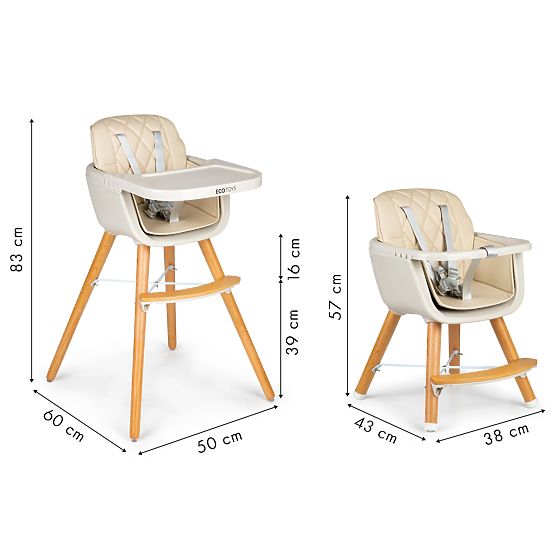 Chaise de salle à manger Nela 2in1 - beige