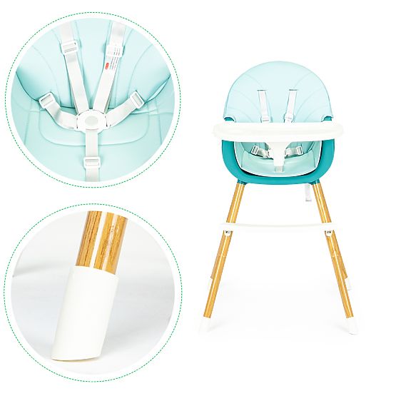 Chaise de salle à manger Polly 2in1 - turquoise