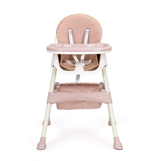 Chaise de salle à manger Prima 2en1 - rose et blanc