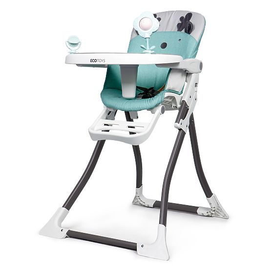 Chaise de salle à manger renne - blanc-turquoise