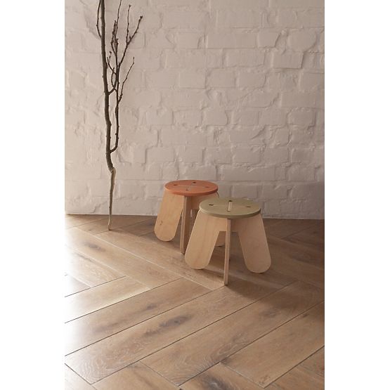 Chaise design X, kaki
