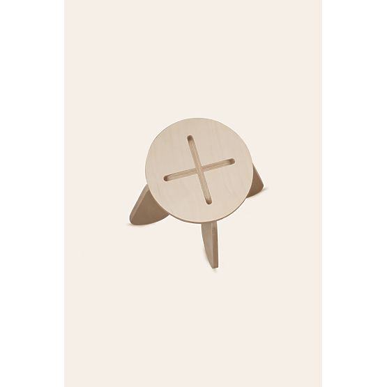 Chaise design X - naturel