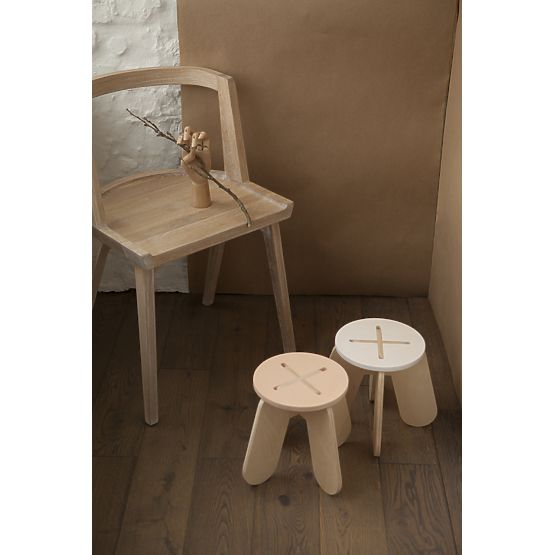 Chaise design X rose