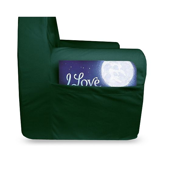 Fauteuil pour enfants avec oreilles - vert foncé