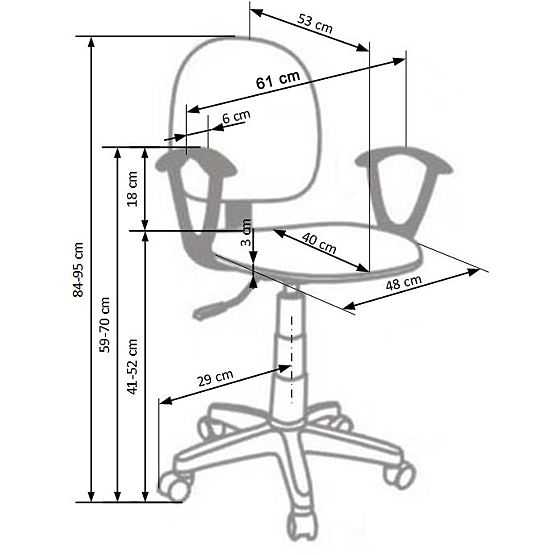 Chaise bébé Darian rose