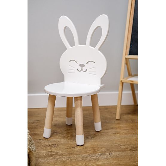 Chaise enfant - Lapin - blanc