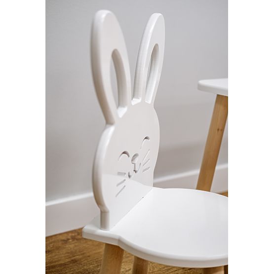 Chaise enfant - Lapin - blanc