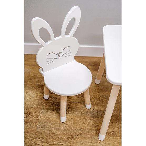 Chaise enfant - Lapin - blanc