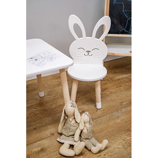 Chaise enfant - Lapin - blanc
