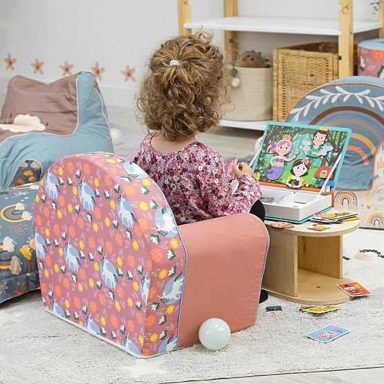 Fauteuil pour enfants Unicorn - rose