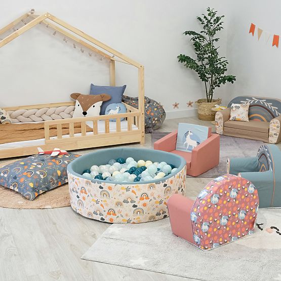 Fauteuil pour enfants Unicorn - rose