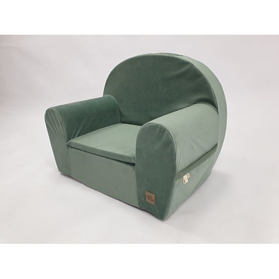 Fauteuil Enfant Velours - vert