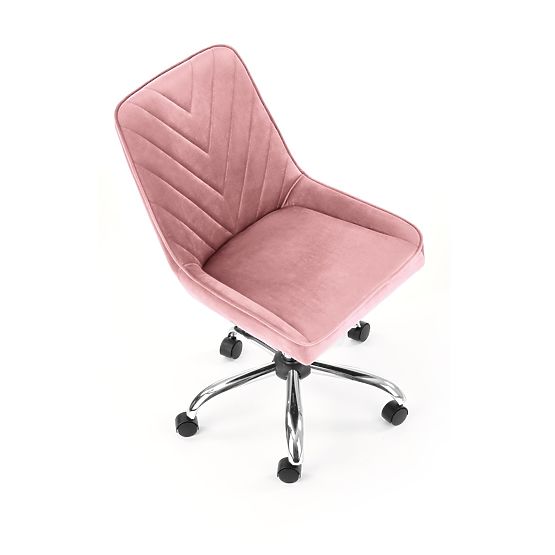 Chaise étudiante pivotante RICO - rose
