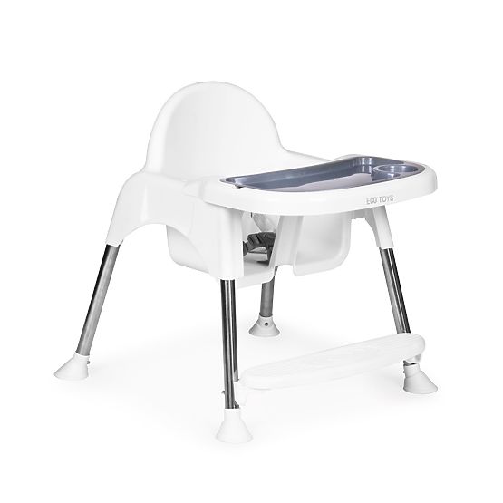Chaise haute 2 en 1 avec plateau et ceintures ECOTOYS