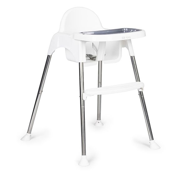 Chaise haute 2 en 1 avec plateau et ceintures ECOTOYS