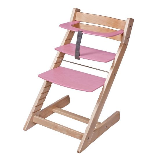 Chaise haute évolutive UNIZE - rose