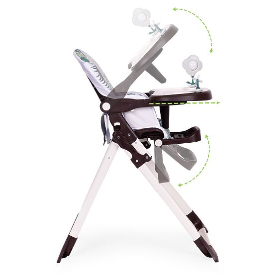 Chaise haute pliante pour enfants avec jouets ECOTOYS