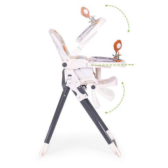 Chaise haute pliante pour enfants avec jouets ECOTOYS