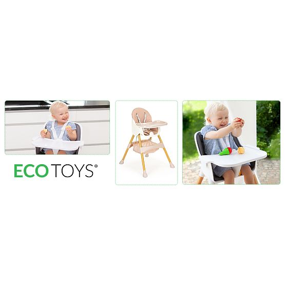 Chaise haute pour enfants 2 en 1 ECOTOYS