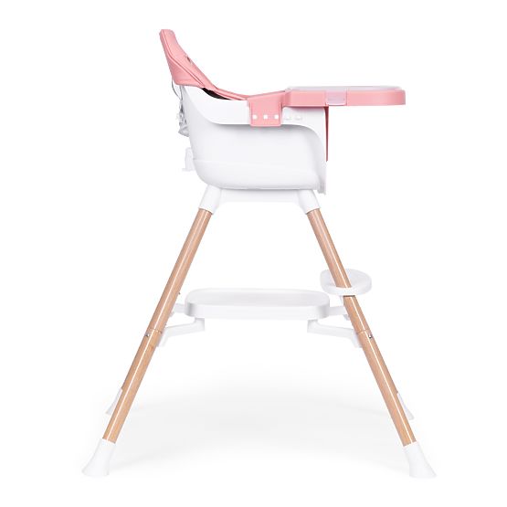 Chaise haute pour enfants 2 en 1 rose ECOTOYS