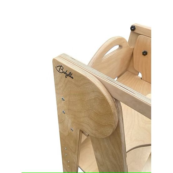 Chaise haute pour enfants et tour d'apprentissage 2 en 1 - naturel