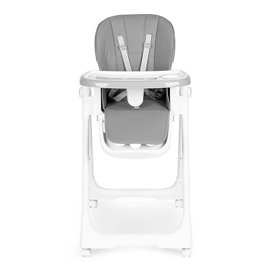 Chaise haute réglable, cuir écologique, ceintures de sécurité, plateau double ECOTOYS