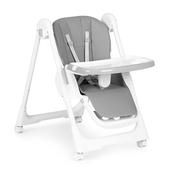 Chaise haute réglable, cuir écologique, ceintures de sécurité, plateau double ECOTOYS