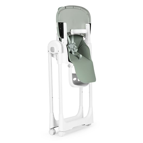 Chaise haute réglable en hauteur, cuir écologique, ceintures, double plateau ECOTOYS