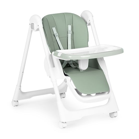 Chaise haute réglable en hauteur, cuir écologique, ceintures, double plateau ECOTOYS