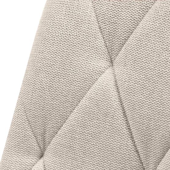 Chaise Hesta, beige/pieds noirs