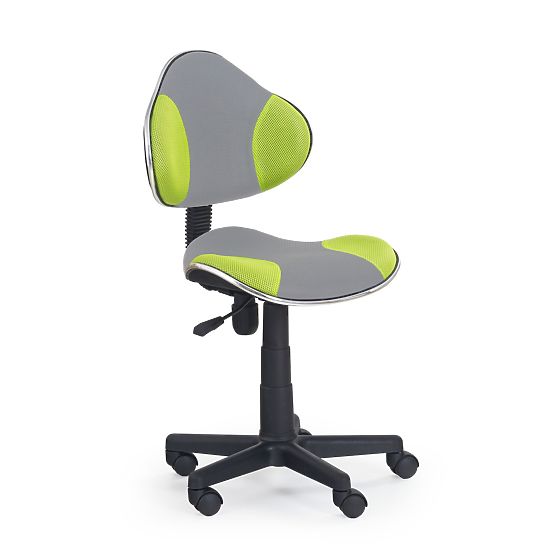 Chaise pivotante enfant Flash - gris-vert