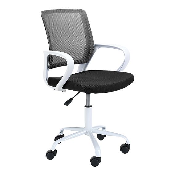 CHAISE PIVOTANTE FD-6 BLANC / NOIR