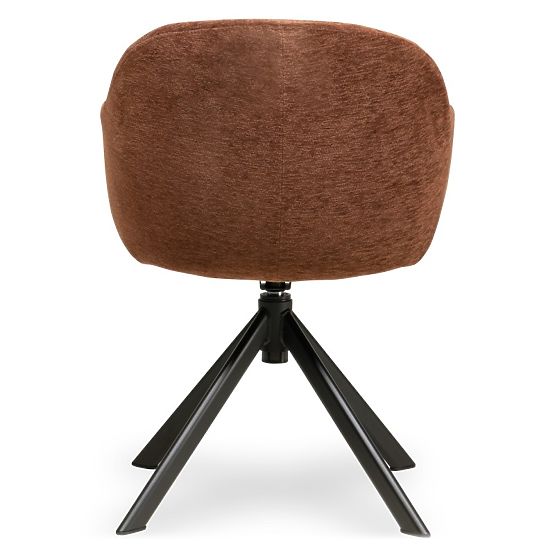 Chaise pivotante Kairo, brun-rouge