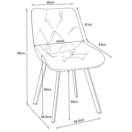 CHAISE SJ.33 ROSE POUDRÉE
