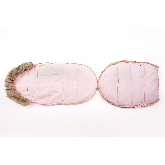 Chancelière d'hiver pour poussette Mouse - vieux rose