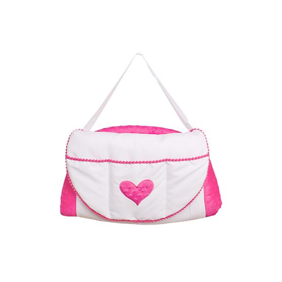Changer dessous et sac 2v1 minky rose