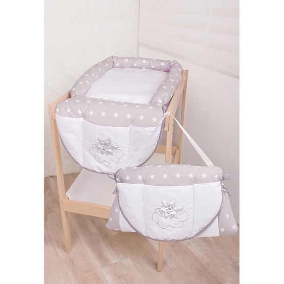 Changer dessous et sac 2v1 silver étoiles