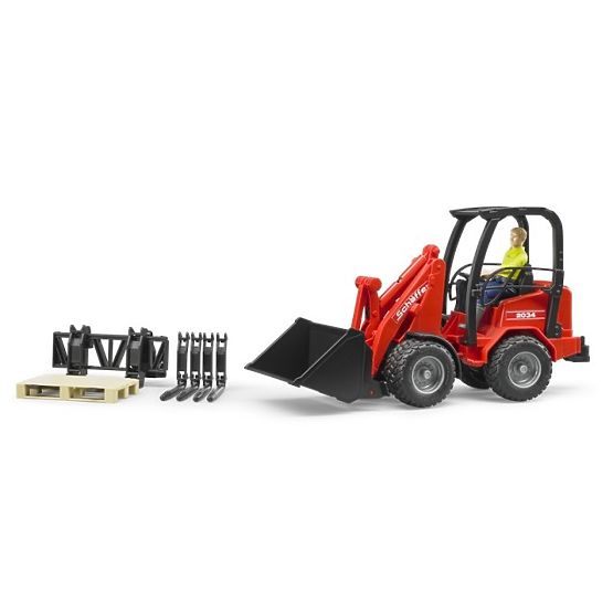 Chargeur rouge SCHÄFFER 2034 Bruder avec figurine et accessoires