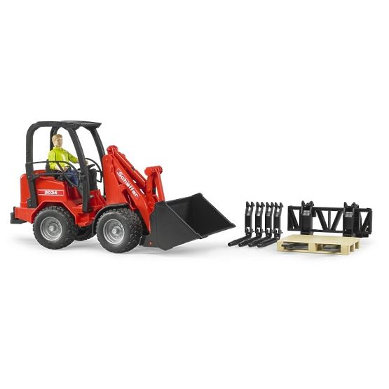 Chargeur rouge SCHÄFFER 2034 Bruder avec figurine et accessoires