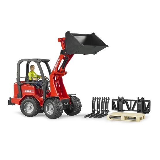 Chargeur rouge SCHÄFFER 2034 Bruder avec figurine et accessoires