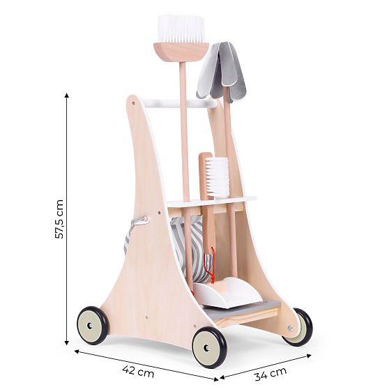 Chariot de nettoyage en bois ECOTOYS