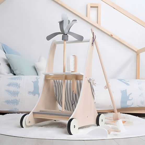 Chariot de nettoyage en bois ECOTOYS