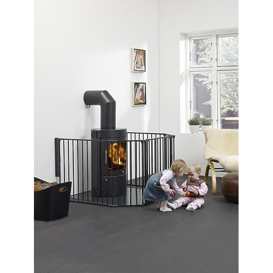 Cheminée barrière Baby Dan FLEX XL - noire