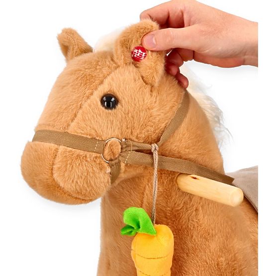 Cheval à bascule avec carotte