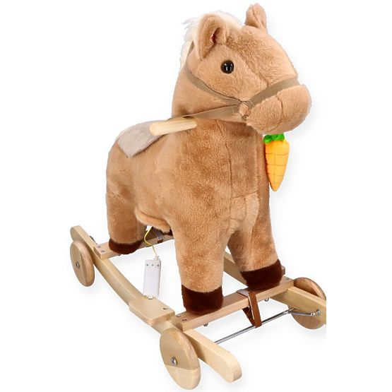 Cheval à bascule avec carotte