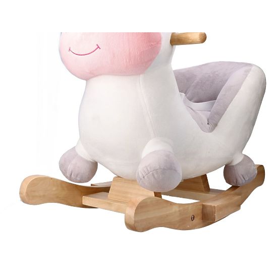 Cheval à bascule avec fauteuil doux licorne