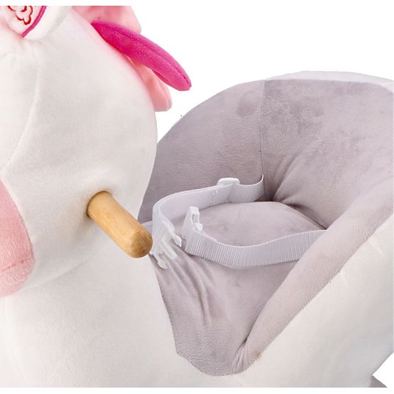 Cheval à bascule avec fauteuil doux licorne