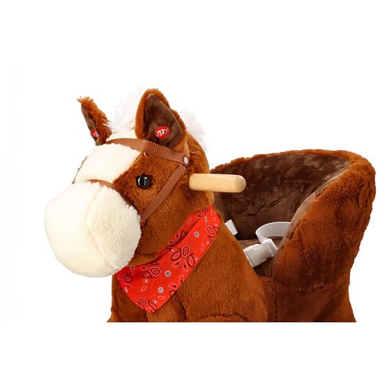 Cheval à bascule avec fauteuil et roulettes